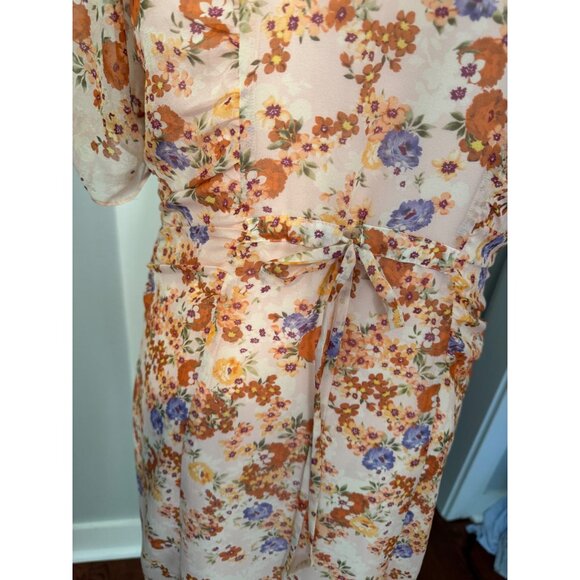 Sundance Sonora Bloom Midi Silk Dress Size 8 - Picture 4 of 9